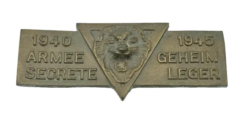 Brass Plate Belgium Brigade Piron