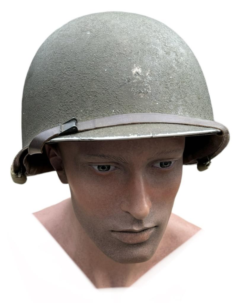 IMCS Militaria | US WW2 Fixedbail Helmet with early Low Pressure Liner