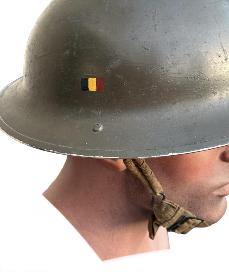 Belgium WW2 Brodie Helmet Brigade Piron