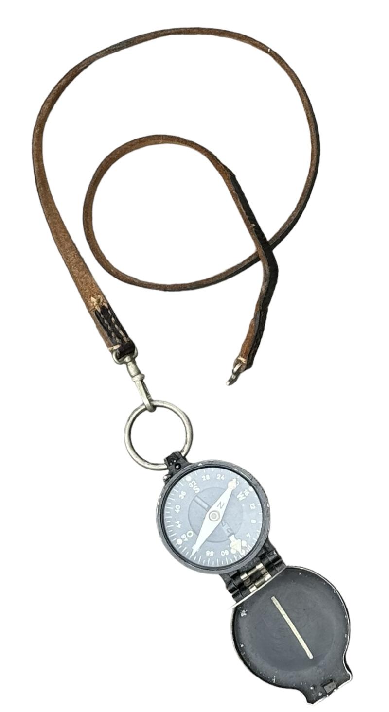 Wehrmacht Marching-Compass with its leather Strap