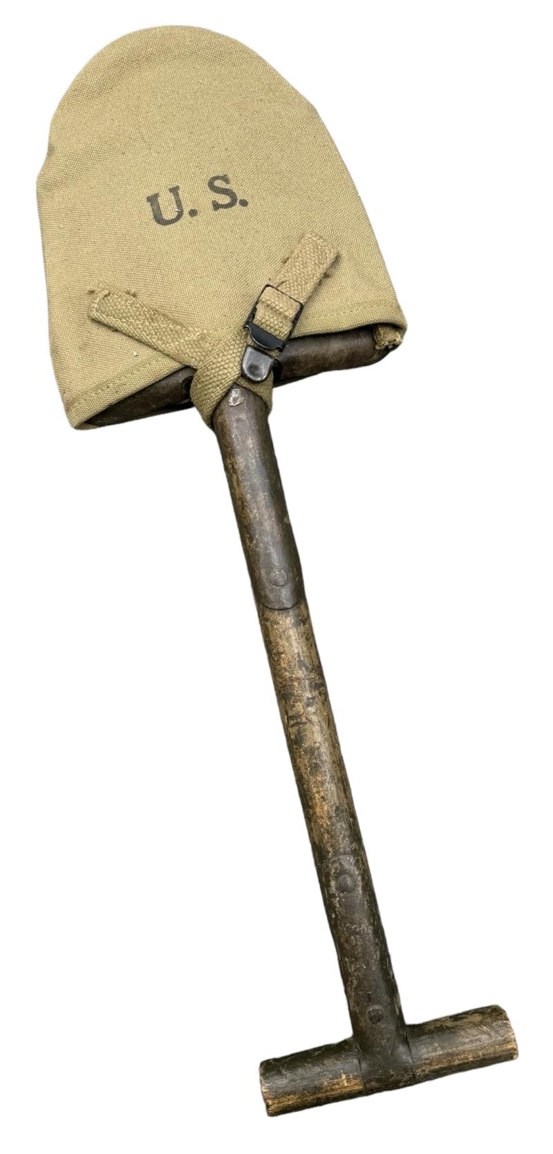 US WW2 T Shovel and Cover