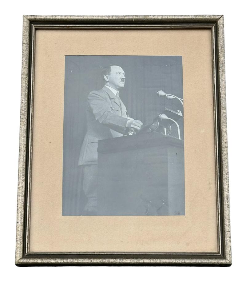 Original framed portrait picture of Adolf Hitler