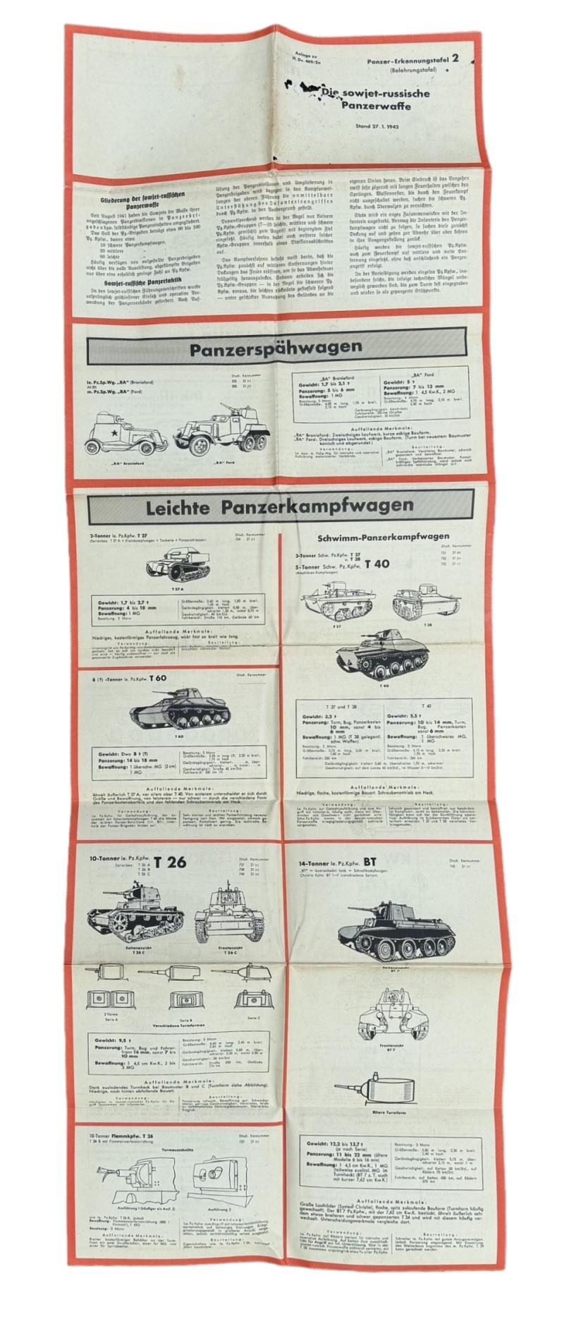 Wehrmacht Panzer-Erkennungstafel 2