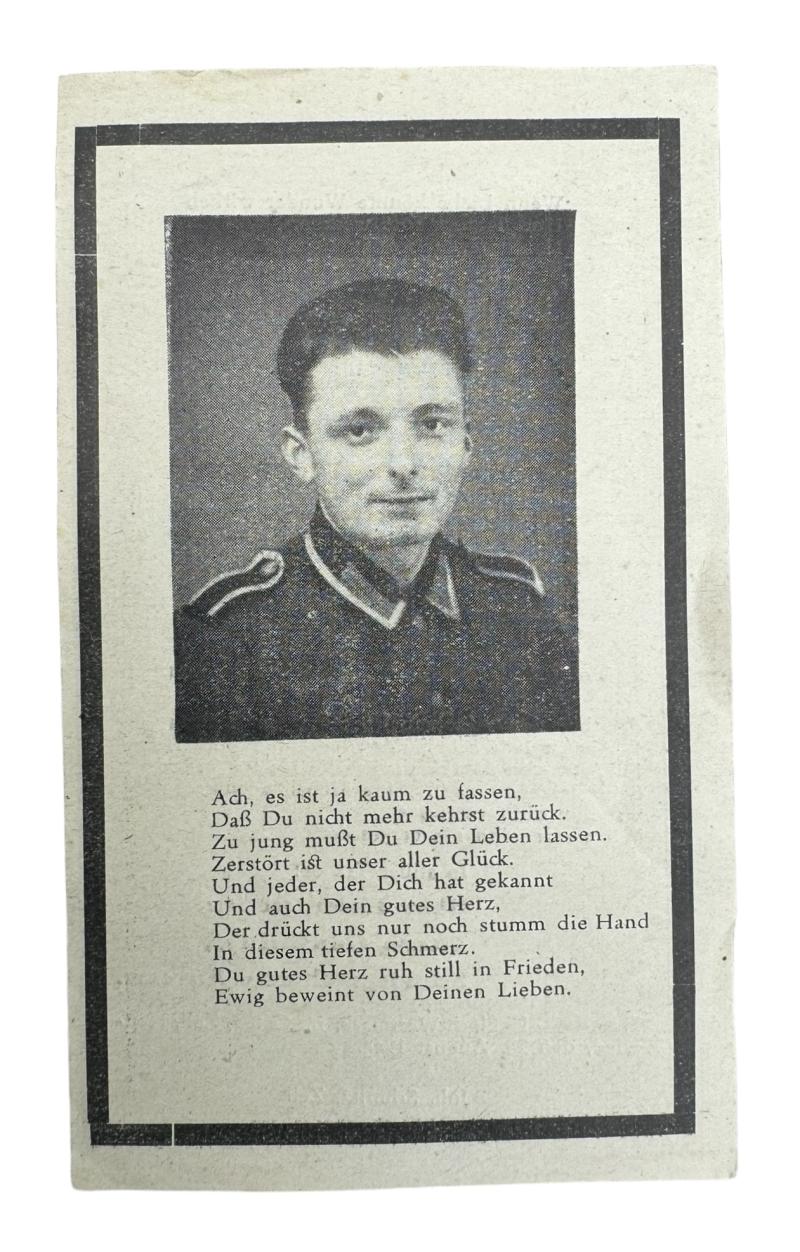 Death Notice Wehrmacht Grenadier