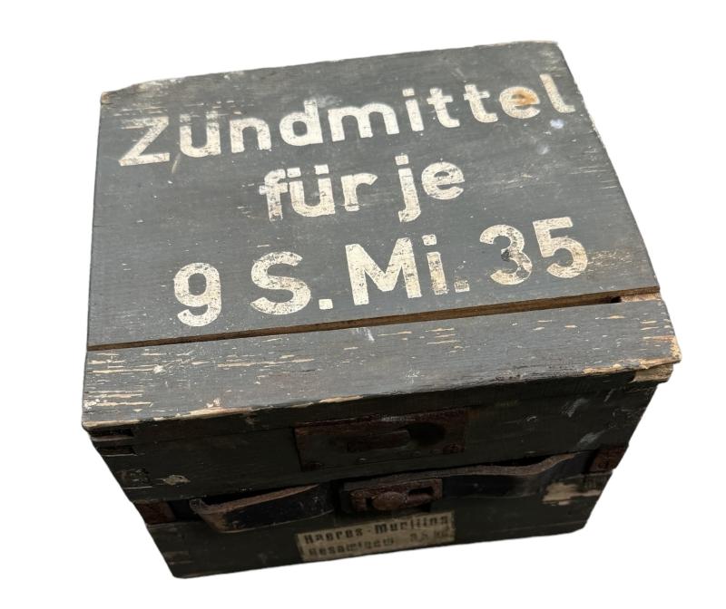 Wooden Wehrmacht Fuse Box for S.Mine 35