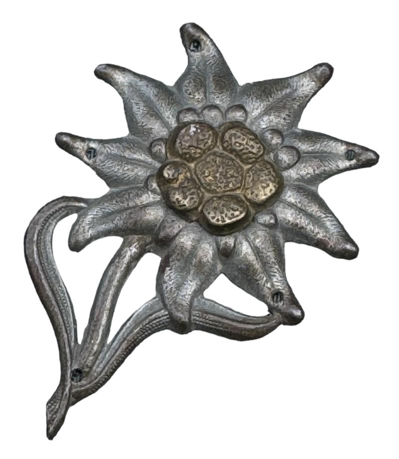Wehrmacht Metal Cap Edelweiss