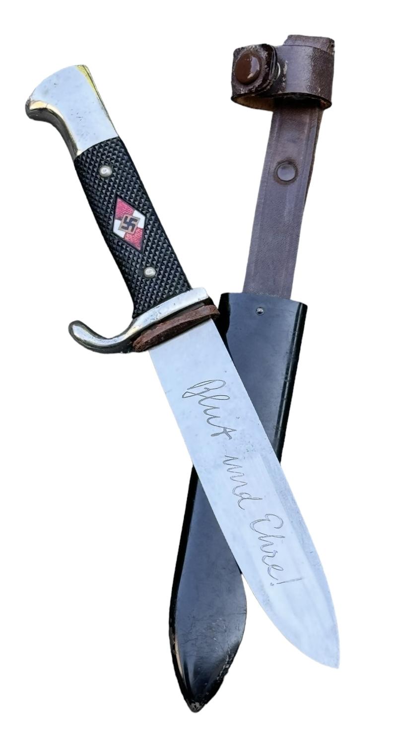 Hitler-Jugend Dagger with Motto