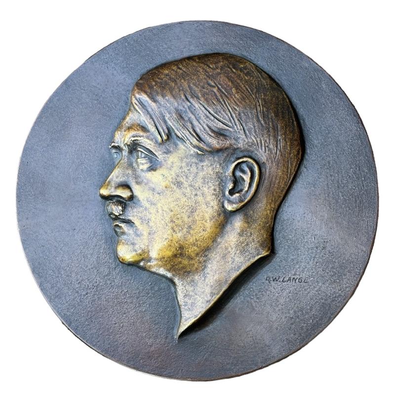 Bronze Adolf Hitler Plaque