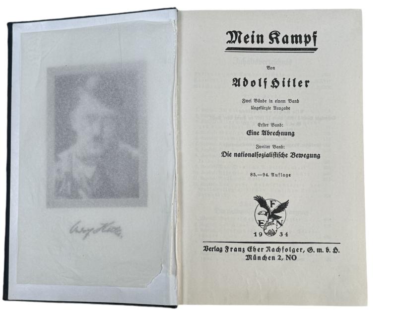 Rare very early example Mein Kampf 1934