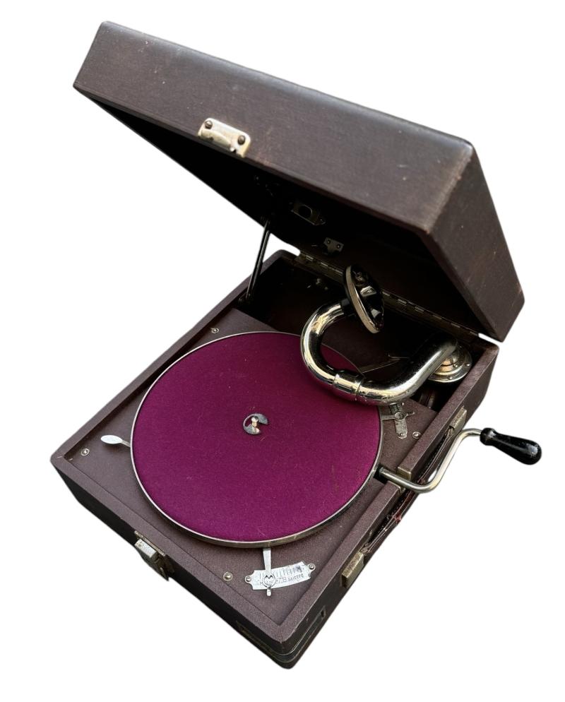 Vintage Gramophone Record Player