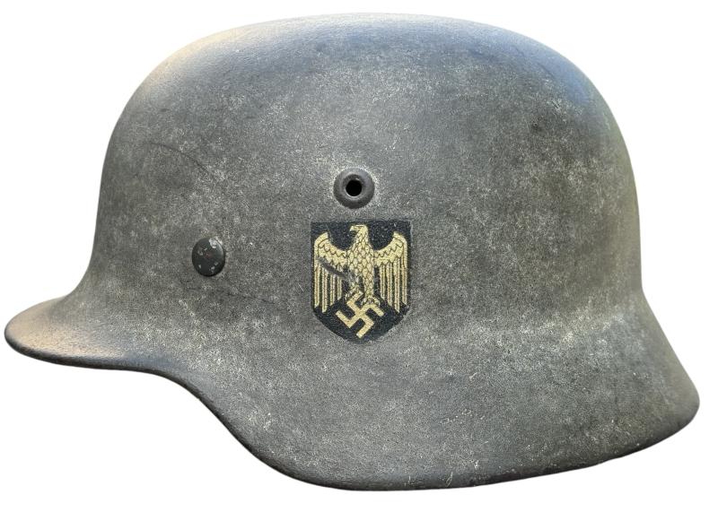 Wehrmacht M40 SD (White Wash) Helmet