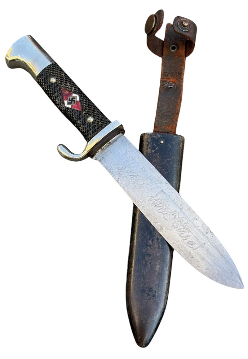 Hitler-Jugend Dagger with Motto