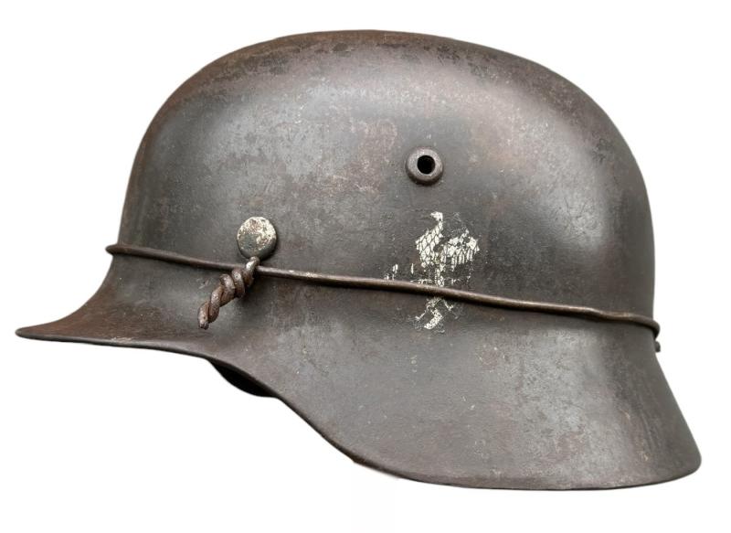 Wehrmacht M35 re-isseud SD Helm with Wire