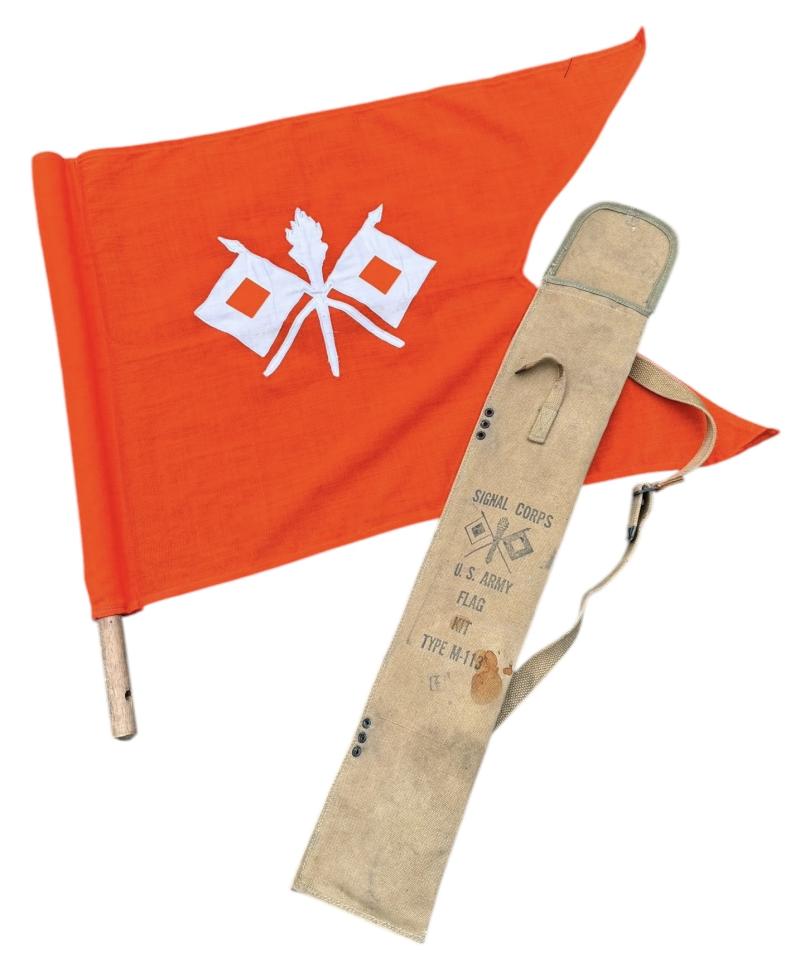 US WW2 Signal Corp Signal Flag in Carrying Bag