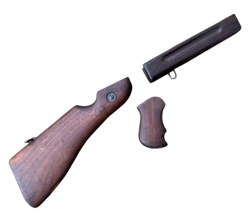 US WW2 Thompson Wooden Grips and Buttstock