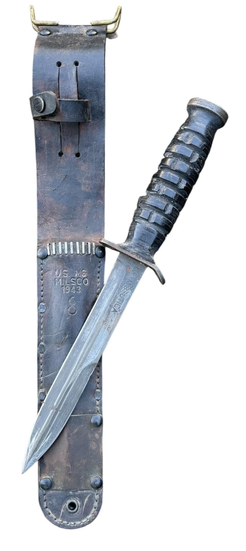 US WW2 M3 Combat Knife in M6 Scabbard