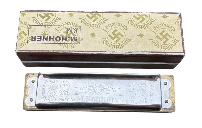 Third Reich Harmonica In original carton Case