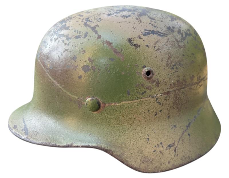 Luftwaffe M35 DD ex Wire Normandy camo Helmet