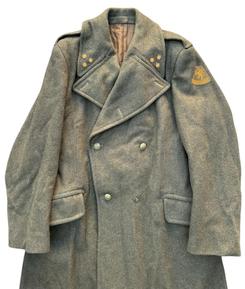 British WW2 Officers wool Great Coat Dutch Officer