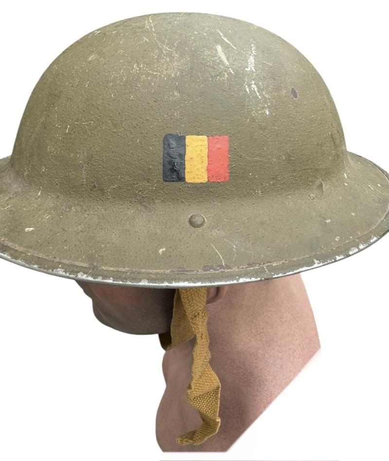 Belgium WW2 Brodie Helmet Brigade Piron
