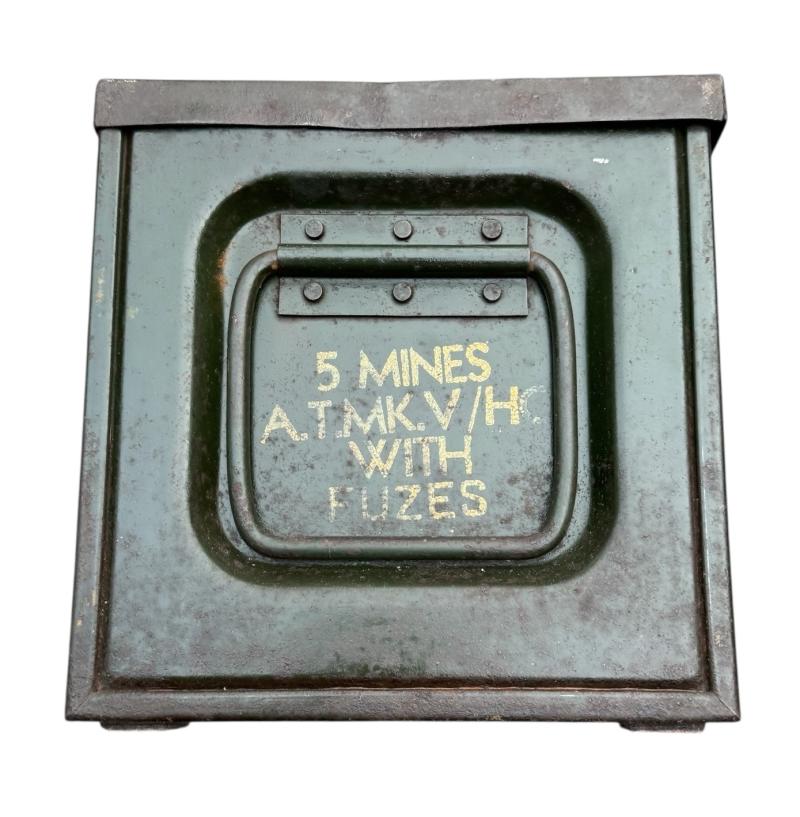 British WW2 steel Anti Tank Mine Case