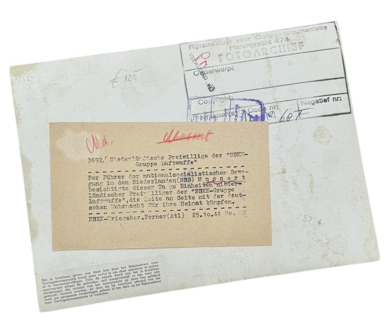 Wehrmacht Press Photographe Anton Mussert and NSKK Volunteers