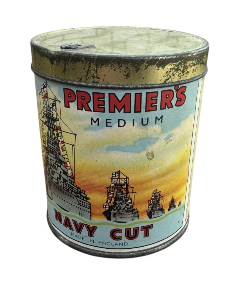 British WW2 Premier’s Primium Navy Cut Cigarette Can