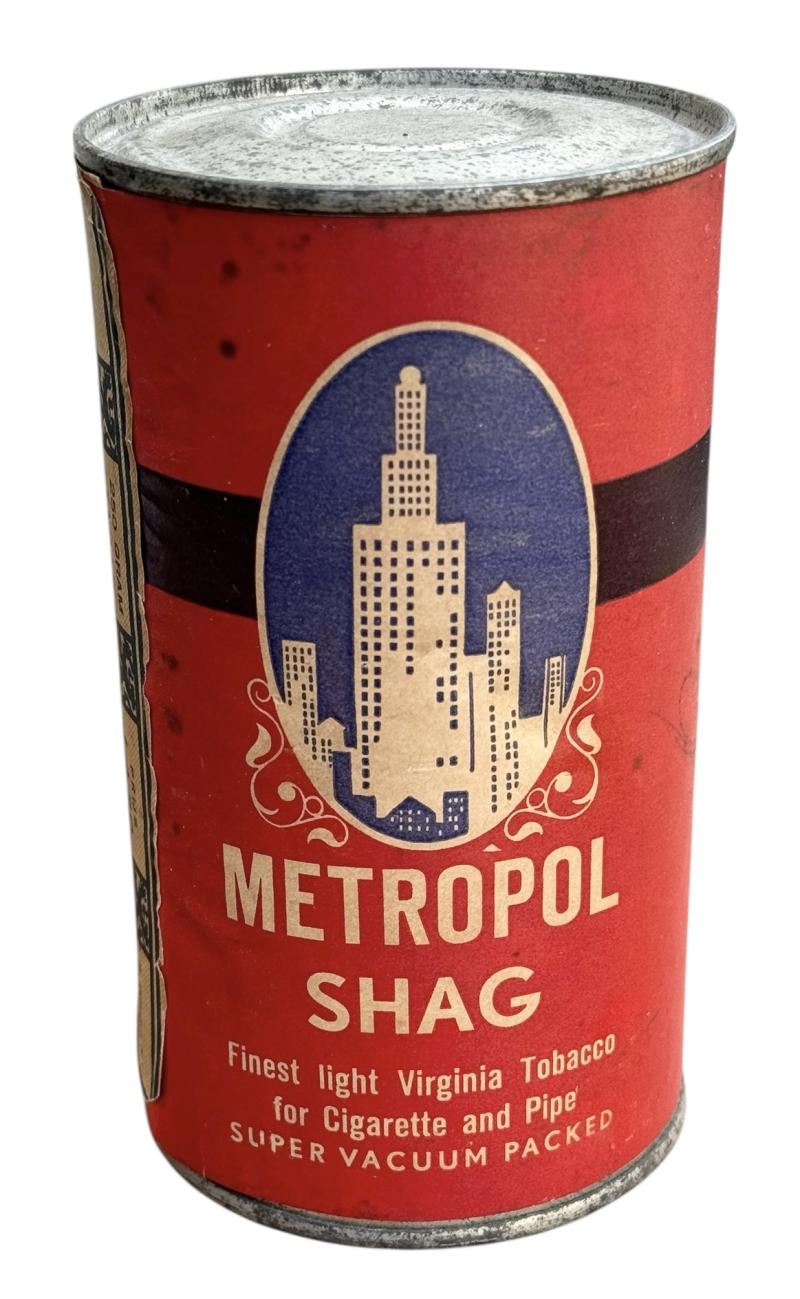 Dutch Wartime metal Tabaco Can with Content