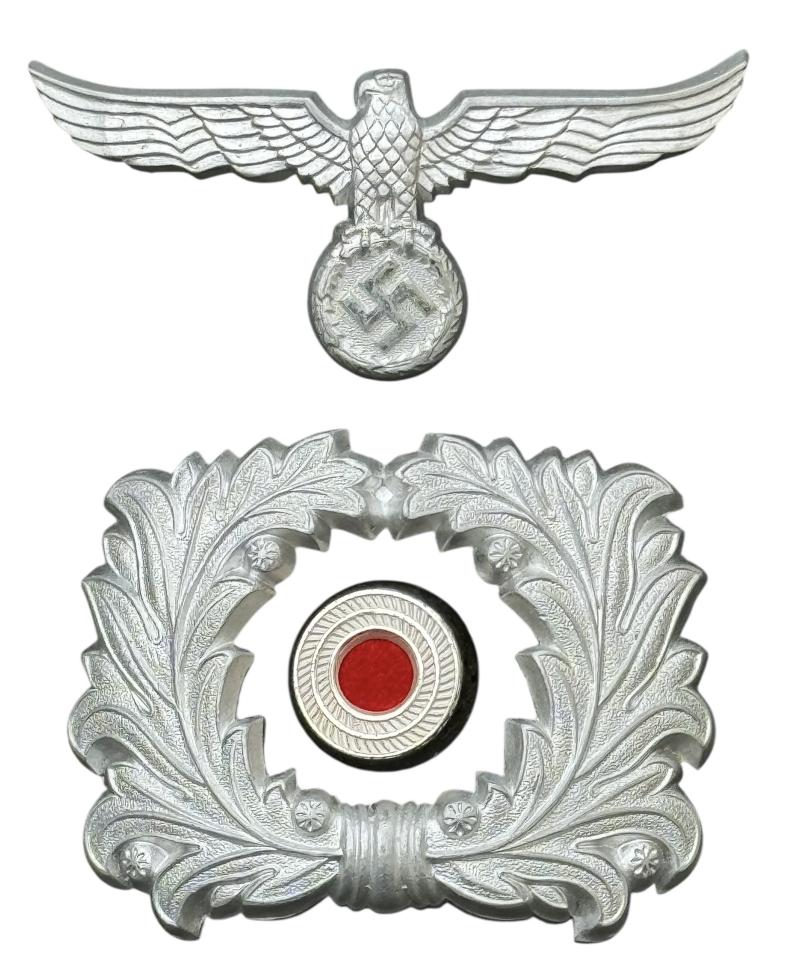 Third Reich Zoll Visor Cap Insignia