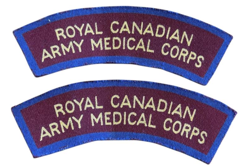 Royal Canadian Army Medical Corps Shoulder Titles