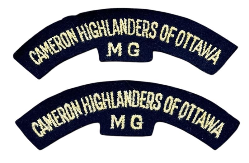 Cameron Highlanders of Ottawa MG Shoulder Titles