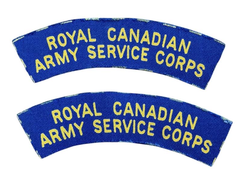 Canadian WW2 Shoulder Titles RCASC