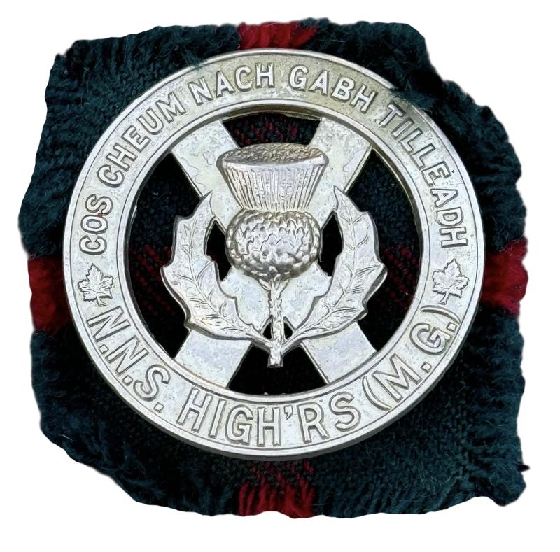Canadian WW2 Nova Scotia Highlanders Glengary Cap Badge