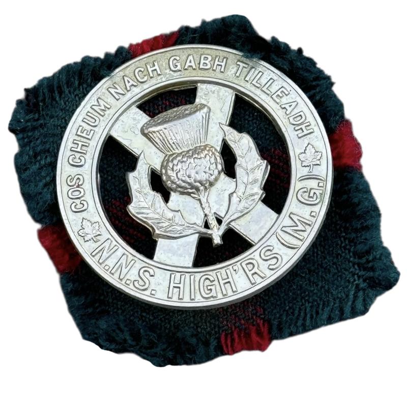 Canadian WW2 Nova Scotia Highlanders Glengary Cap Badge