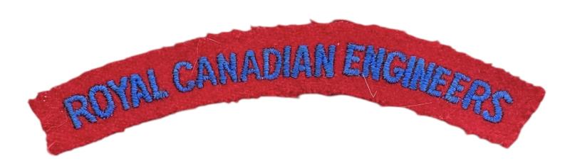 Canadian WW2 single Shouder Title Royal Canadian Engineers