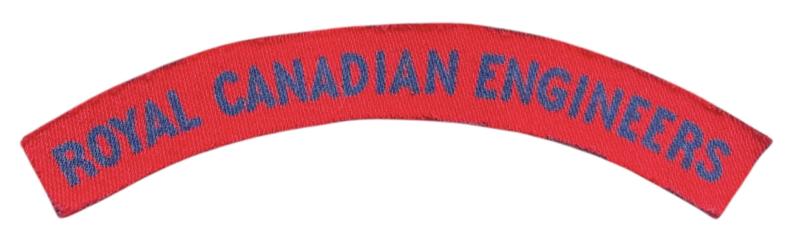 Canadian WW2 single Shouder Title Royal Canadian Engineers