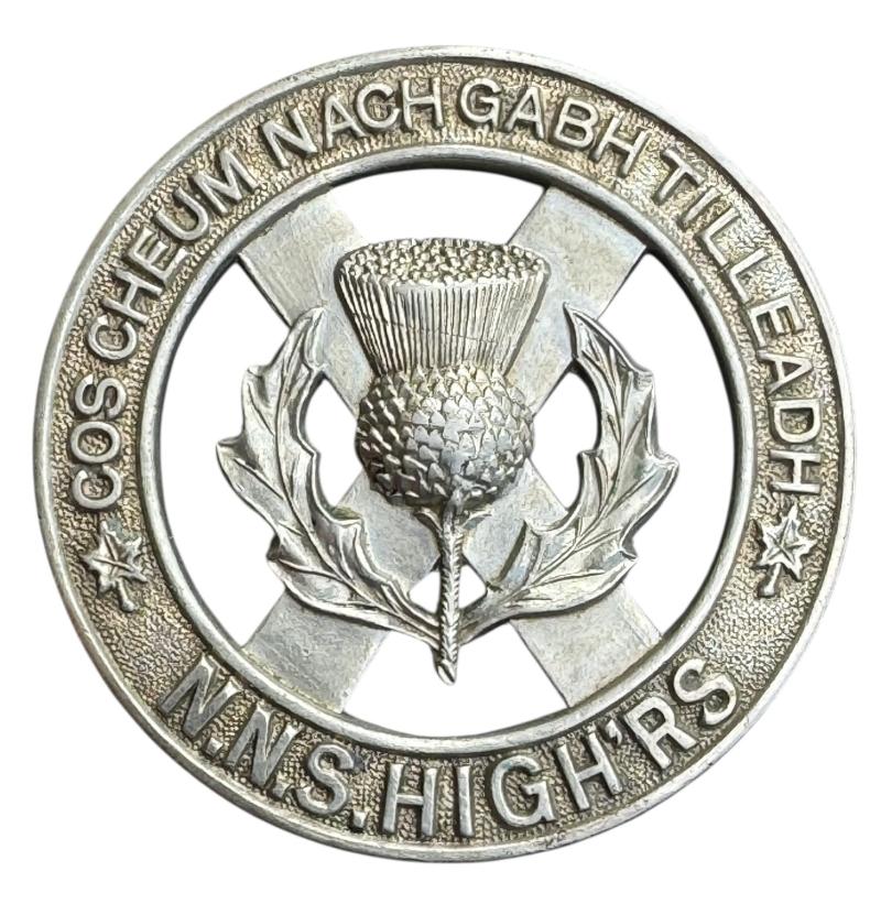 Canadian WW2 Nova Scotia Highlanders Glengary Cap Badge