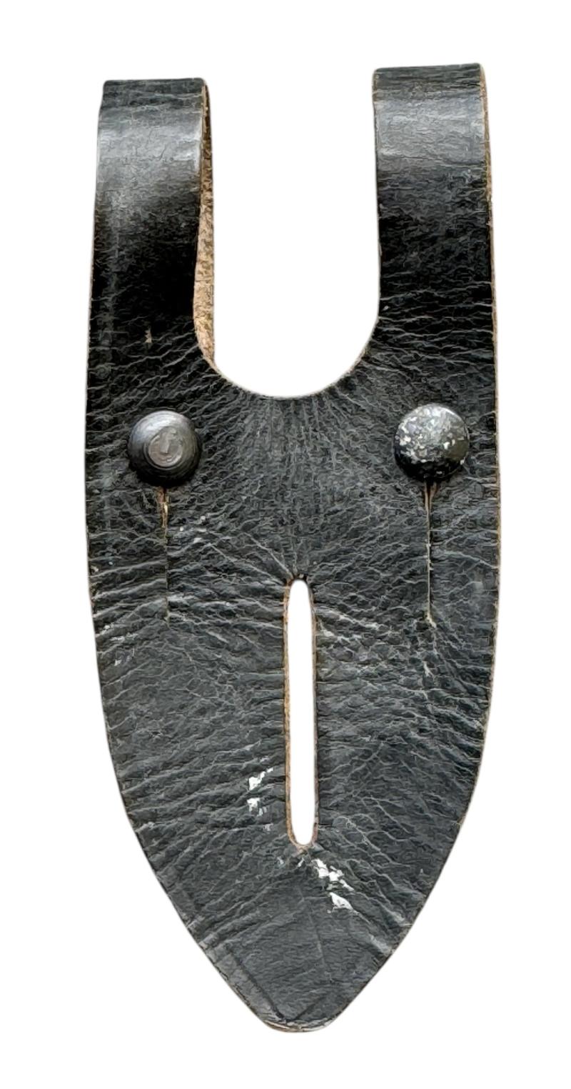 Wehrmacht Binoculars leather button attachment piece.