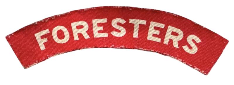 British WW2 single Shoulder Title Foresters