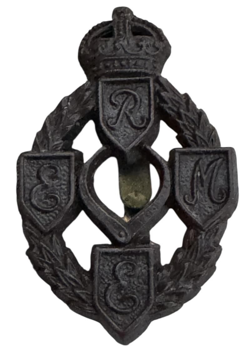 British WW2 Economy Cap Badge R.E.M.E