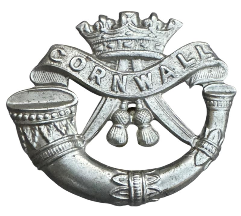 British WW2 metal Cap Badge Duke of Cornwall Light Infantry