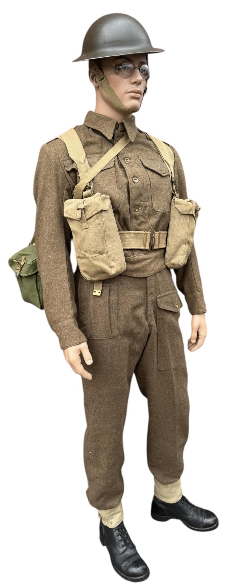 Complete British WW2 Battle Dress & Equipment
