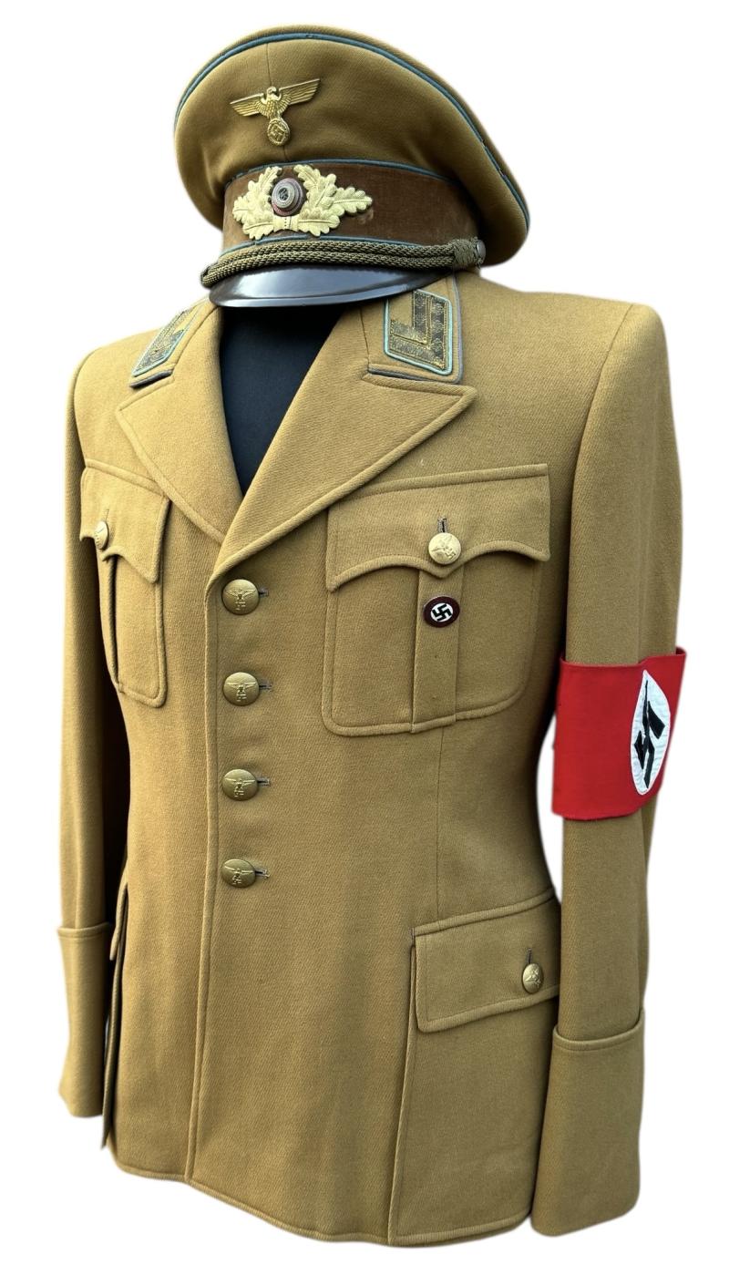 NSDAP Hauptstellenleiter Tunic, Breeches & Visor