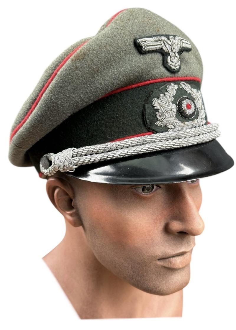 Wehrmacht Artillery Officers Visor Cap