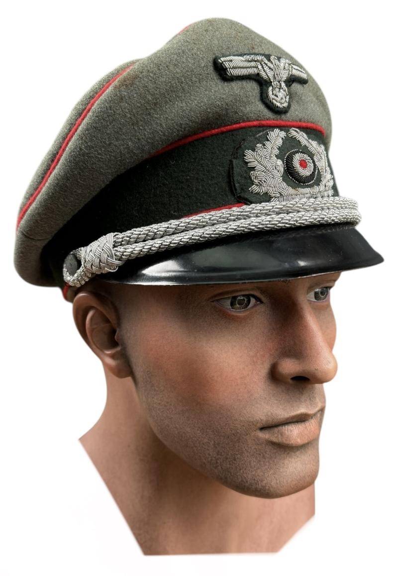 Wehrmacht Artillery Officers Visor Cap