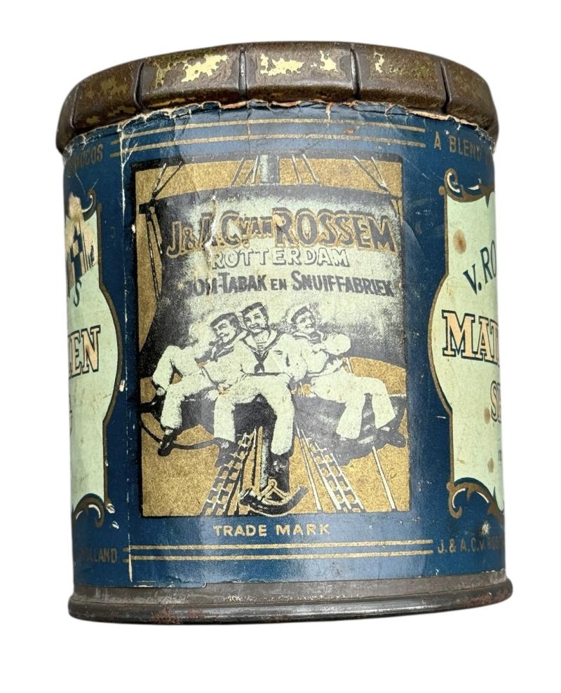 Dutch WW2 era metal Tabaco Can