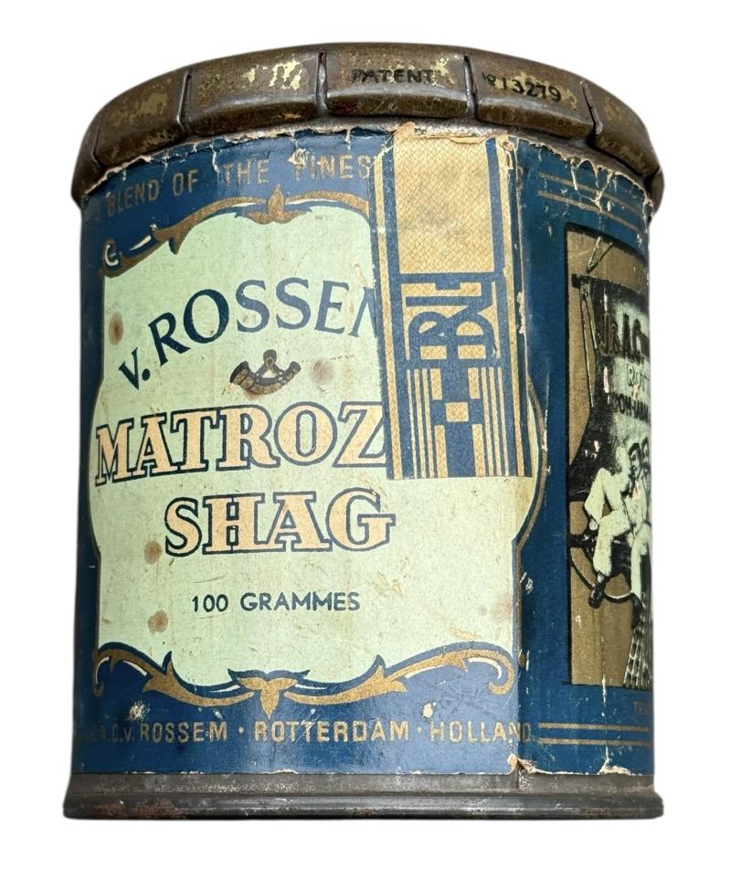 Dutch WW2 era metal Tabaco Can