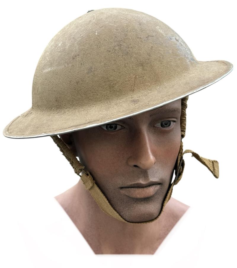 British WW2/South African WW2 made Brodie Helmet in Dessert Camo