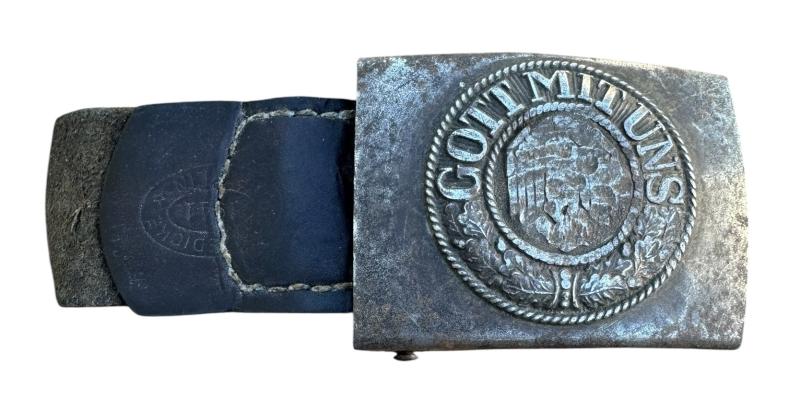 Wehrmacht de-nazified Belt Buckle