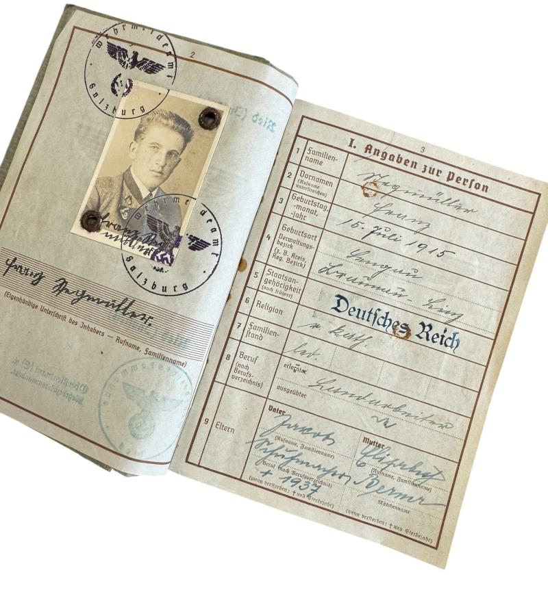 Wehrpass Gebirgsjäger Regt. 140 (KIA)